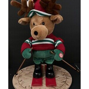 Department 56 Rockin' Rollers Reindeer Skier 16" For Parts or Repair IOB